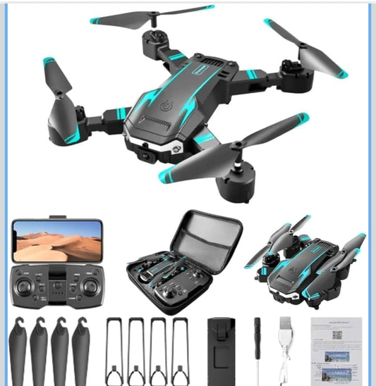 Drone With HD Dual Camera Brushless Motor,Smart Gestures Selfie, Altitude Hold One-Click Takeoff/Landing Flip Rolling Gesture Control With Wi-Fi Camera Remote Control Drone J2